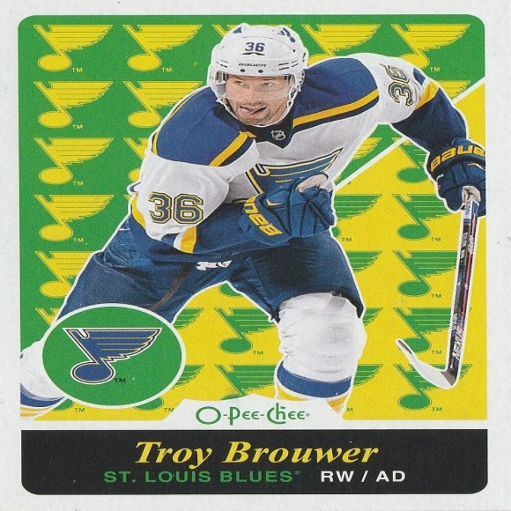 Troy Brouwer - 2015/2016 O Pee Chee Hockey Card